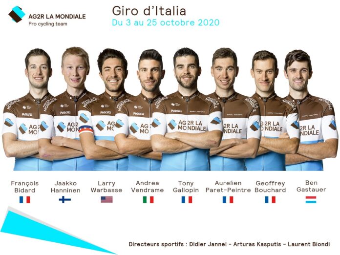 I convocati dell'AG2R LA MONDIALE per il Giro d'Italia