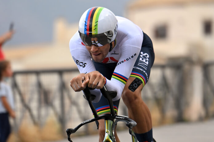 Ganna (Ineos) cronometro individuale Giro d'Italia 2020