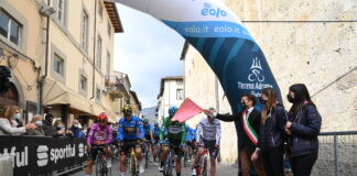 Tirreno-Adriatico seconda e terza tappa 2021 partenza Van Aert