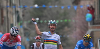 Julian Alaphilippe seconda tappa Tirreno-Adriatico Chiusdino 2021
