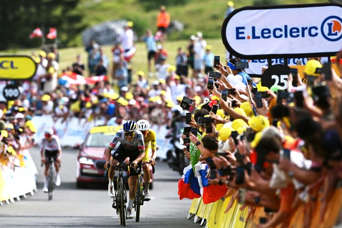 Remco Evenepoel sul Plateau de Solaison