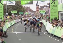 Tour of Britain, 2ª tappa: Merlier domina la volata, 4° Moschetti, Ganna fora e perde terreno Merlier