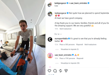 Pogacar già pedala sui rulli: «Clavicola forte, testa forte, battiti alti. Andiamo così» (Video)